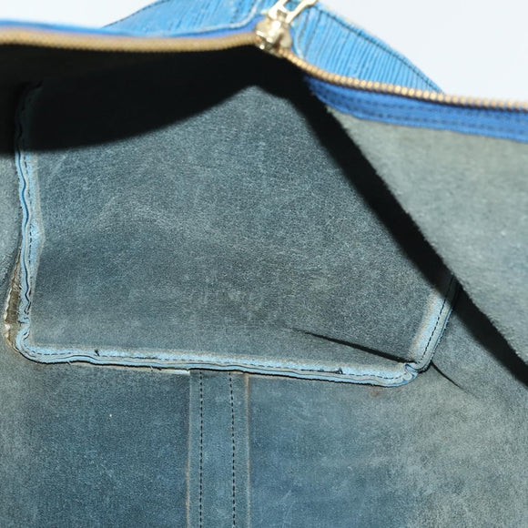 LOUIS VUITTON Epi Keepall 50 Boston Bag Vintage Blau M42965 LV Auth 163435