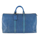 LOUIS VUITTON Epi Keepall 50 Boston Bag Vintage Blau M42965 LV Auth 163435-13