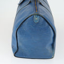LOUIS VUITTON Epi Keepall 50 Boston Bag Vintage Blau M42965 LV Auth 163435-3