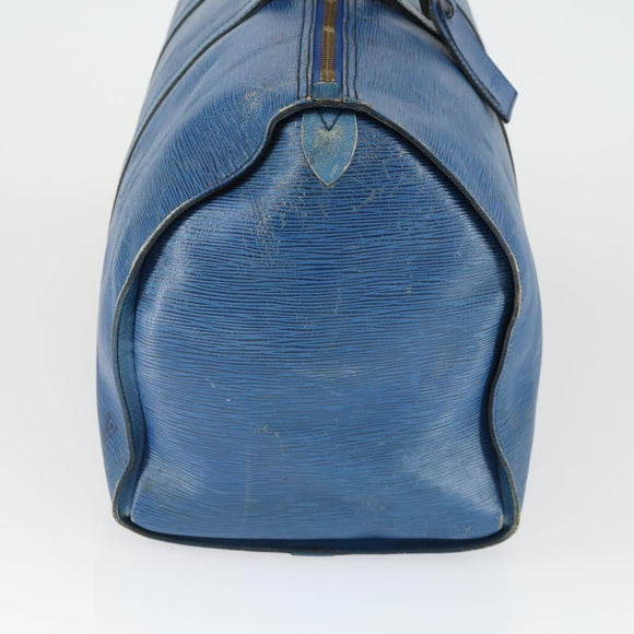 LOUIS VUITTON Epi Keepall 50 Boston Bag Vintage Blau M42965 LV Auth 163435