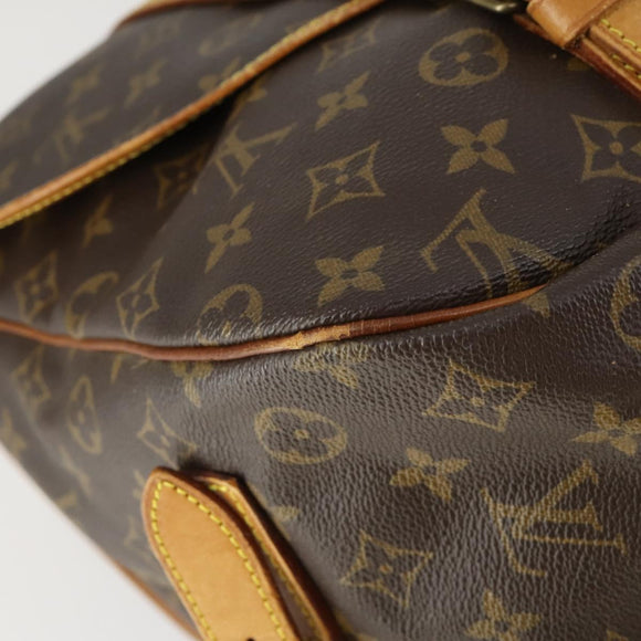 LOUIS VUITTON Monogram Saumur 43 Shoulder Bag M42252 LV Auth 163436