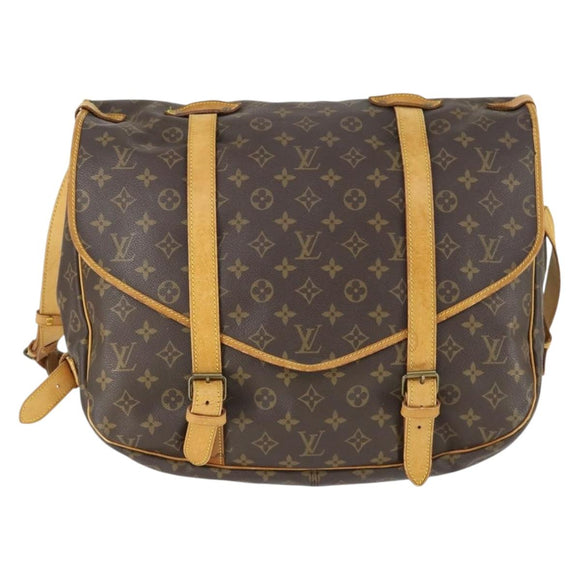 LOUIS VUITTON Monogram Saumur 43 Shoulder Bag M42252 LV Auth 163436