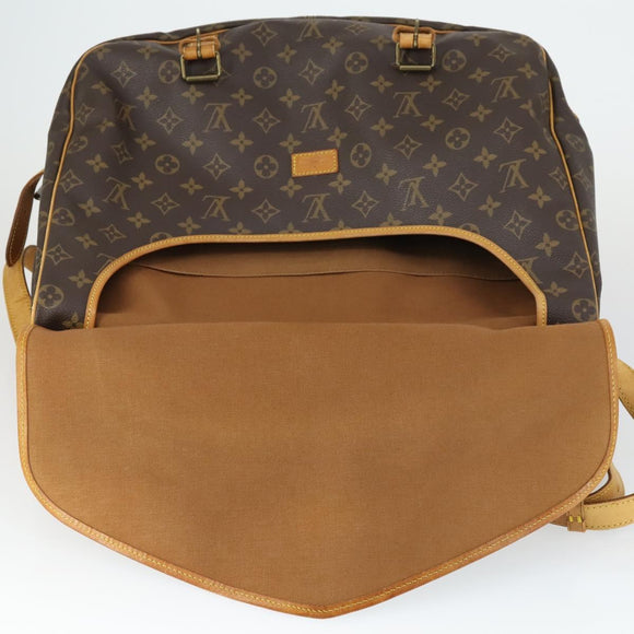 LOUIS VUITTON Monogram Saumur 43 Shoulder Bag M42252 LV Auth 163436