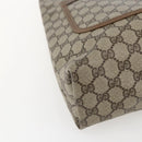 GUCCI GG Supreme Web Sherry Line Tote Bag PVC Beige Gold 40 02 003 Auth 163446-11
