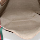 GUCCI GG Supreme Web Sherry Line Tote Bag PVC Beige Gold 40 02 003 Auth 163446-15