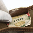 GUCCI GG Supreme Web Sherry Line Tote Bag PVC Beige Gold 40 02 003 Auth 163446-19