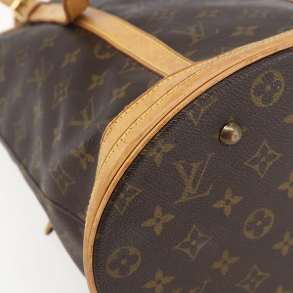 LOUIS VUITTON Monogram Bucket GM Shoulder Bag M42236 LV Auth 163448