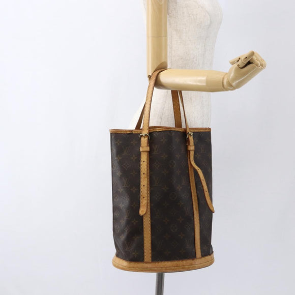 LOUIS VUITTON Monogram Bucket GM Shoulder Bag M42236 LV Auth 163448