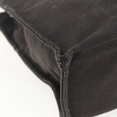 HERMES Her Line Tote MM Hand Bag Canvas Gray Auth 163451-16