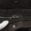 HERMES Her Line Tote MM Hand Bag Canvas Gray Auth 163451-17