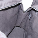 HERMES Her Line Tote MM Hand Bag Canvas Gray Auth 163451-18