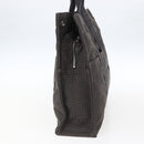 HERMES Her Line Tote MM Hand Bag Canvas Gray Auth 163451-4