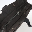 HERMES Her Line Tote MM Hand Bag Canvas Gray Auth 163451-6