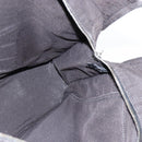 HERMES Her Line Tote MM Hand Bag Canvas Gray Auth 163456-16