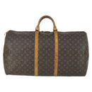 LOUIS VUITTON Monogram Keepall 60 Boston Bag M41422 LV Auth 163458-3