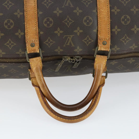 LOUIS VUITTON Monogram Keepall 60 Boston Bag M41422 LV Auth 163458