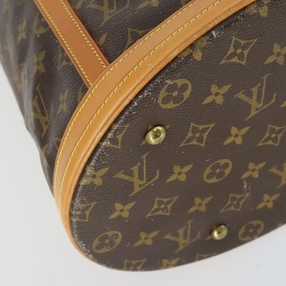 LOUIS VUITTON Monogram Bucket GM Shoulder Bag M42236 LV Auth 163459