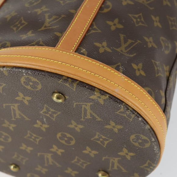 LOUIS VUITTON Monogram Bucket GM Shoulder Bag M42236 LV Auth 163459