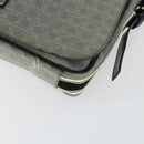 Salvatore Ferragamo Gancini Shoulder Bag PVC Canvas Gray Silver Auth 163461-9