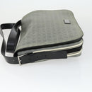 Salvatore Ferragamo Gancini Shoulder Bag PVC Canvas Gray Silver Auth 163461-4