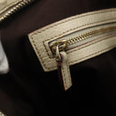 GUCCI GG Canvas Sherry Line Shoulder Bag Beige Gold 144388 Auth 163466-19