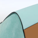 LOEWE Hammock Hand Bag Leather Light Blue Silver Auth 163467SAM-17