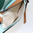 LOEWE Hammock Hand Bag Leather Light Blue Silver Auth 163467SAM-26