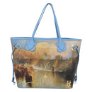 LOUIS VUITTON Masters Collection TURNER Neverfull MM Bag Blue LV Auth 163470SM-2
