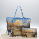 LOUIS VUITTON Masters Collection TURNER Neverfull MM Bag Blue LV Auth 163470SM-12