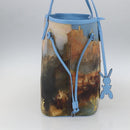 LOUIS VUITTON Masters Collection TURNER Neverfull MM Bag Blue LV Auth 163470SM-3