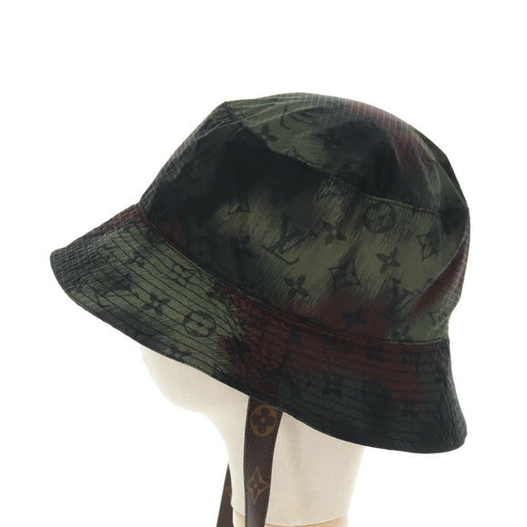 LOUIS VUITTON Bonney Cut Hat Nylon Khaki MP2726 LV Auth 163472SAM
