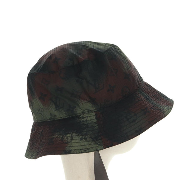 LOUIS VUITTON Bonney Cut Hat Nylon Khaki MP2726 LV Auth 163472SAM