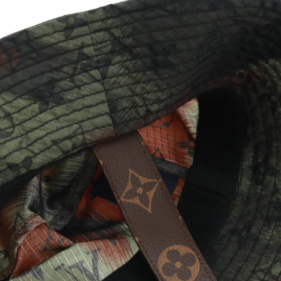LOUIS VUITTON Bonney Cut Hat Nylon Khaki MP2726 LV Auth 163472SAM