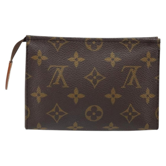 LOUIS VUITTON Monogram Poche Toilette 15 Pouch M47546 LV Auth 163477