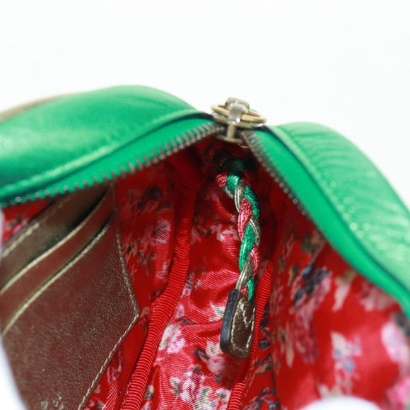 GUCCI Zumi Shoulder Bag Leather Multicolor Gold 534951 Auth 163498V