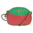 GUCCI Zumi Shoulder Bag Leather Multicolor Gold 534951 Auth 163498V-1