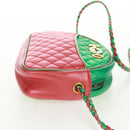 GUCCI Zumi Shoulder Bag Leather Multicolor Gold 534951 Auth 163498V-4