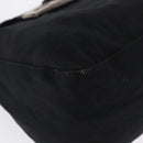 FENDI Mamma Baguette Shoulder Bag Nylon Black Silver Auth 163500-14