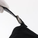 FENDI Mamma Baguette Shoulder Bag Nylon Black Silver Auth 163500-9