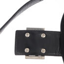FENDI Mamma Baguette Shoulder Bag Nylon Black Silver Auth 163500-10