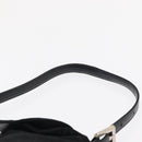 FENDI Mamma Baguette Shoulder Bag Nylon Black Silver Auth 163500-8