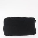 FENDI Mamma Baguette Shoulder Bag Nylon Black Silver Auth 163500-5