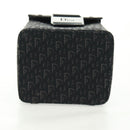 Christian Dior Trotter Canvas Vanity Hand Bag Black Silver Auth 163501V-10