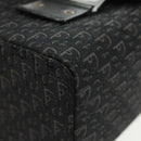 Christian Dior Trotter Canvas Vanity Hand Bag Black Silver Auth 163501V-12
