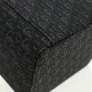 Christian Dior Trotter Canvas Vanity Hand Bag Black Silver Auth 163501V-13