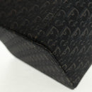 Christian Dior Trotter Canvas Vanity Hand Bag Black Silver Auth 163501V-14