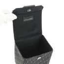 Christian Dior Trotter Canvas Vanity Hand Bag Black Silver Auth 163501V-16