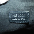 Christian Dior Trotter Canvas Vanity Hand Bag Black Silver Auth 163501V-23