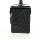 Christian Dior Trotter Canvas Vanity Hand Bag Black Silver Auth 163501V-5