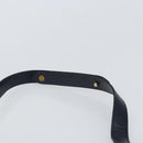 Christian Dior Trotter Canvas Shoulder Bag Navy Gold Auth 163503-8